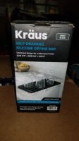 Kraus Self Draining Silicone Drying Mats (18 Each) (All items must be paid for & removed by Monday, September 18, 2023. NO EXCEPTIONS! PLEASE DO NOT PARTICIPATE IN THE SALE IF YOU CAN NOT PAY & PICK UP BY THE REMOVAL DATE.)