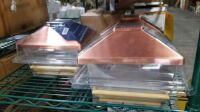 Copper Solar Post Cap Light 6x6 (3 Each) (All items must be paid for & removed by Monday, September 18, 2023. NO EXCEPTIONS! PLEASE DO NOT PARTICIPATE IN THE SALE IF YOU CAN NOT PAY & PICK UP BY THE REMOVAL DATE.)