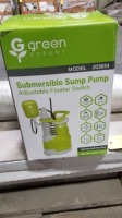 Green Expert Submersible Sump Pump (All items must be paid for & removed by Monday, September 18, 2023. NO EXCEPTIONS! PLEASE DO NOT PARTICIPATE IN THE SALE IF YOU CAN NOT PAY & PICK UP BY THE REMOVAL DATE.)