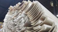 Primed MDF Crown Moulding 5" x 16" (60 Pcs) (As Is) (LF) Items must be paid for & removed by 4:00 PM on Friday, October 6, 2023. No Exceptions!