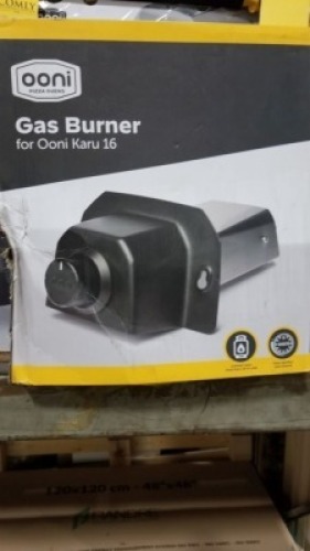 Ooni Gas Burner Karu 16 Items must be paid for & removed by 4:00 PM on Friday, October 6, 2023. No Exceptions!