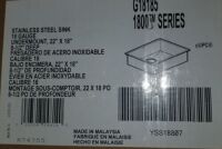 Moen Stainless Steel Sink Undermount Items must be paid for & removed by 4:00 PM on Friday, October 6, 2023. No Exceptions!