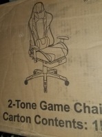 2-Tone gaming Chair Items must be paid for & removed by 4:00 PM on Friday, October 6, 2023. No Exceptions!