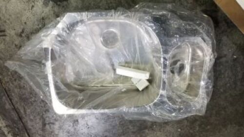 Liena Bay Stainless Steel Undermount Kitchen Double Bowl #LB015-3221 Items must be paid for & removed by 4:00 PM on Friday, October 6, 2023. No Exceptions!