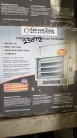 Comfort Zone Ceiling Mount Heaters 17,065 BTU Items must be paid for & removed by 4:00 PM on Friday, October 6, 2023. No Exceptions!