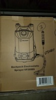 Victory Backpack Electrostatic Sprayer Items must be paid for & removed by 4:00 PM on Friday, October 6, 2023. No Exceptions!