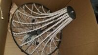Edisto 6-Light 24" Wide Chandelier w/Wooden Beads #479850 Items must be paid for & removed by 4:00 PM on Friday, October 6, 2023. No Exceptions!