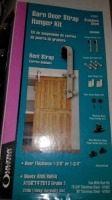 Stainless Steel Barn Door Strap Hanger Kit Items must be paid for & removed by 4:00 PM on Friday, October 6, 2023. No Exceptions!