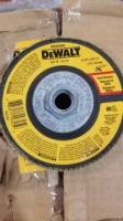 DeWalt 4 1/2" X 5/8"-11 Metal Bending Flap Disc 6(10) Items must be paid for & removed by 4:00 PM on Friday, October 6, 2023. No Exceptions!