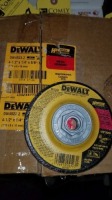 DeWalt 4 1/2" X 5/8"-11 Metal Bending Flap Disc 5(10) Items must be paid for & removed by 4:00 PM on Friday, October 6, 2023. No Exceptions!