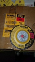 DeWalt 4 1/2" X 5/8"-11 Metal Bending Flap Disc 5(10) Items must be paid for & removed by 4:00 PM on Friday, October 6, 2023. No Exceptions!
