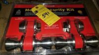 Home Security Kit (2 Entry Locks/2 Dead Bolts) Items must be paid for & removed by 4:00 PM on Friday, October 6, 2023. No Exceptions!