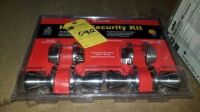 Home Security Kit (2 Entry Locks/2 Dead Bolts) Items must be paid for & removed by 4:00 PM on Friday, October 6, 2023. No Exceptions!