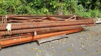 Pallet Racking 41 1/2" c12' (4 Uprights/18 Cross Arms) (Sections) Items must be paid for & removed by 4:00 PM on Friday, October 6, 2023. No Exceptions!