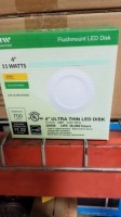 Ultra Thin Flushmount LED Disk Light, 4"