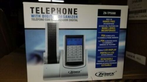 Zenex Telephone w/ Digital Organizer