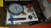 LV. S.S. Water / Air Gauge Kit 3.5" Black Trim