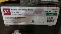 3" x .120 Round Head Strip Nails (Bucket)