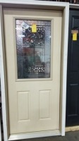 36" 2 Panel P/H Door w/ Deco Lead Insert