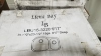 Liena Bay S.S. Double Bowl Sink 31 1/2" x 20 1/2"