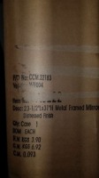23 1/2" x 31" Metal Frame Mirror (Each)
