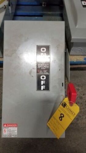 GE Heavy Duty Safety Switch Box 60 AMP, 60 HP (Unused)