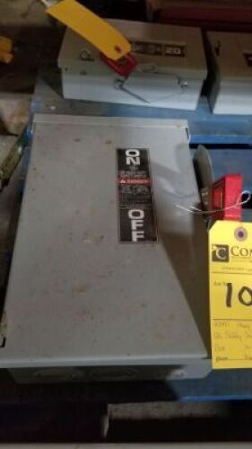 GE Heavy Duty Safety Switch Box 30 AMP, 20 HP (Unused)