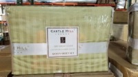 Queen Bed Sheets (Green) 1000 Thread Count Egyptian Cotton