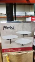 Parini 3 Tier Square Serving Plates