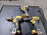 DeWalt Assorted Cordless Drills (No Battery, No Chargers)