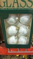 Mercury White Christmas Balls