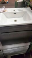 24" Wall Hung Vanity Cabinet w/ Top, Assorted