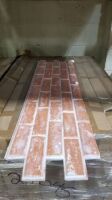 42 1/4" x 12 3/5" x 1 1/4" Artificial Brick Siding (Pcs)