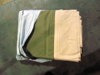 Patio Furniture Cover, Beige & Brown, 124" x 63"