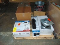 Asst Merch, Log Rack, Chimney Cap, Metal Pales, etc. (Lot)