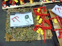 Great Bear Ratchet Binder & 3/8" 20' G70 Chain w/ 2 Chains (Set) (Unused)