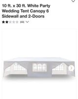 10' x 30' Party / Wedding Tent / Canopy M/N G666-G5800151