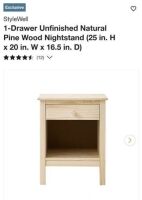 Unfinished Night Stand