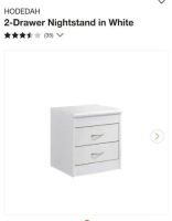 HI 917N-G White Nightstand