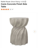 Noble House Canis Concrete Finish Side Table