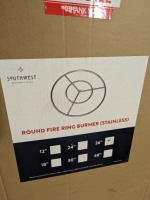 Southwest Boulder & Stone 36" Round Fire Ring Burner Stainless