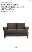 Lifestyle Westin K/D Loveseat MFGR26 Coffee (M26-198)