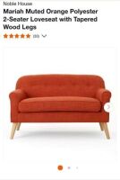 Muted Orange Couch