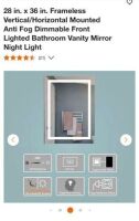 LED Mirror 28" x 36"