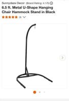 6 1/2' Hanging Chair Hammock Stand