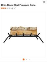 23" Fireplace Grate (Black)