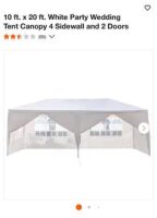 10' x 20' Tent / Canopy