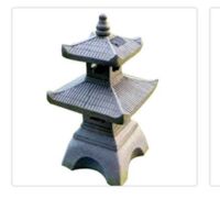 Pagoda Garden Yard Statue w/ LED Solar Light 26"