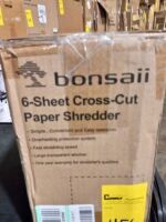 6 Sheet Cross Cut Paper Shredder