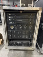 M-1A Processors, (3) Crest Audio Amps w/ Case